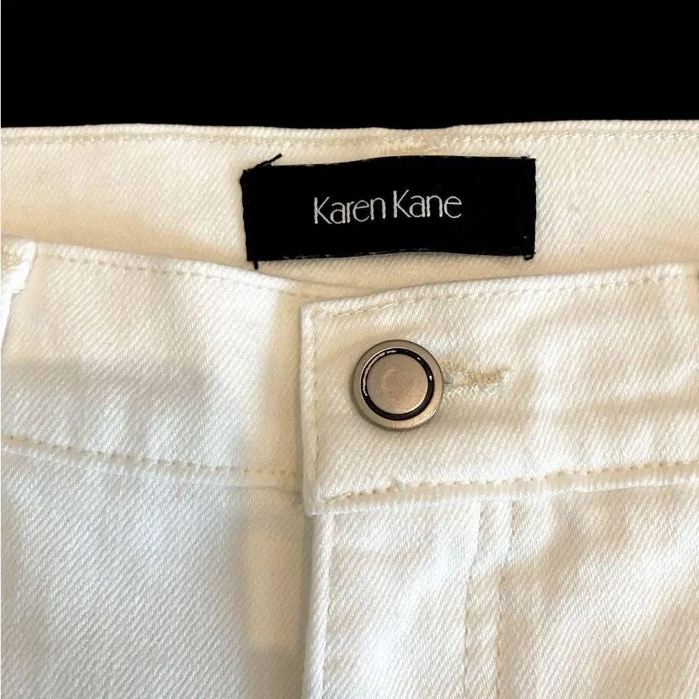 Karen Kane | Karen Kane Lifestyle classic fit white shorts Raw hem NWT size 2